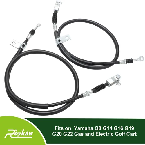Vista 4 de Roykaw Juego de cables de freno para carrito de golf compatible con Yamaha G8/G14/G16/G19 a gas y modelos eléctricos, lado del conductor