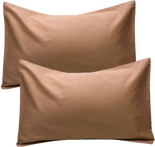 Vista 21 de Fundas de almohada de algodón peinado de 600 hilos (paquete de 2) tamaño estándar de 20 x 26 pulgadas, color azul aguamarina Azul Aqua (Solid)