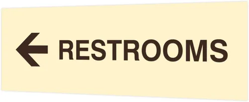 Vista 62 de Signs ByLITA Basic Restrooms - Letrero direccional para pared o puerta (negro), pequeño (paquete de 1)