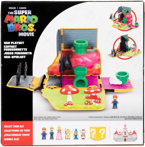 Vista 8 de LA PELÍCULA DE LOS SUPER MARIO BROS. – Set de Juego de Furgoneta con Figura Mini de Mario de 1.25” Mini juego de furgoneta