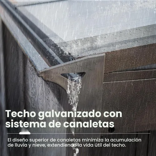 Vista 4 de Domi - Solárium montado en la pared de 10 x 12 pies, solárium de pared con techo inclinado de PC con estructura de aluminio, casa con paneles