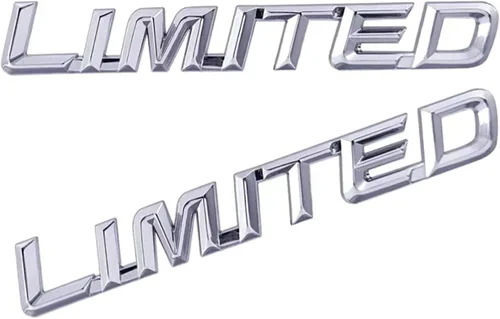 Vista 4 de 2 piezas de emblema 3D metálico limitado de cuatro ruedas, pegatina autoadhesiva con logotipo de emblema limitado, adecuado para: guardabarros