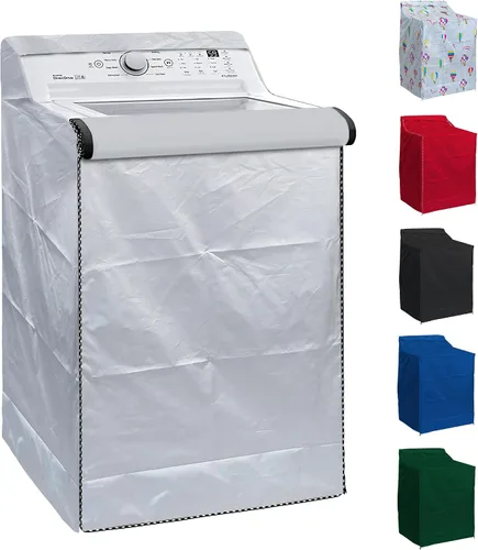 Vista 10 de BlueStars 2 PCS Fundas para Lavadora de Carga Superior - Protección Exterior Premium para la Mayoría de Fundas de Lavadora y Secadora - A29" x P28
