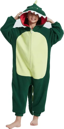 Vista 5 de Pijama de animal para niños, disfraz de Halloween, cosplay de una pieza para niñas y niños, pijama unisex para niños
