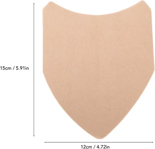 Vista 6 de Agatige 20 parches antifricción en los muslos, color de la piel en forma de V, protectores elásticos de rozaduras en los muslos, almohadillas