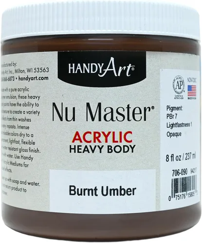 Vista 11 de Handy Art Nu Master - Pintura acrílica de cuerpo pesado, 8 onzas, carmesí Alizarin