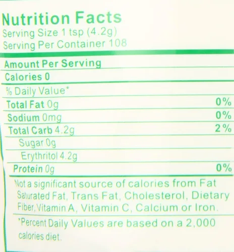 Vista 2 de Natural Mate Edulcorante cero calorías, 16 onzas, polvo granular de stevia orgánica mezclado con eritritol, reemplazo de azúcar 2:1 para Keto