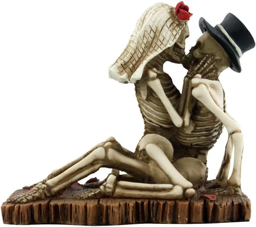 Vista 2 de Amor nunca muere Esqueleto Escultura coleccionable