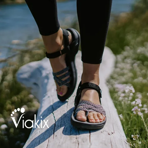 Vista 5 de Viakix - Sandalias de senderismo para mujer - Cómodos zapatos deportivos atléticos para senderismo al aire libre (ancho medio y estrecho)