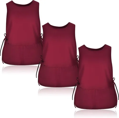 Vista 25 de TFTAFAN Delantal Cobbler Unisex Impermeable Delantal con 2 Bolsillos Profundos Art Smock para Pintar Limpieza Artiest Delantal Trabajo Cocina