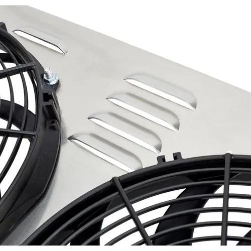 Vista 4 de Combo doble de cubierta de ventilador de 12 pulgadas, 28 W x 17 H
