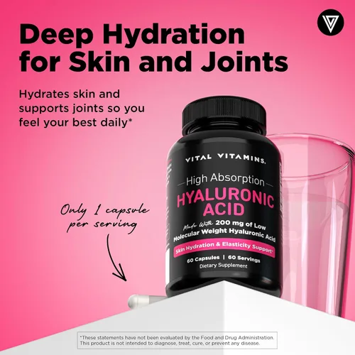 Vista 5 de Vital Vitamins NAD+ 30 ct + Cápsulas de Ácido Hialurónico 60 ct