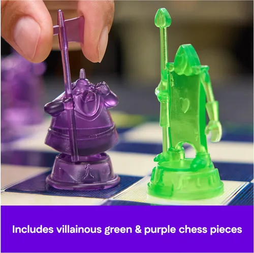 Vista 4 de Spin Master Games, Juego de ajedrez de villanos de Disney para adultos y niños, juega como personajes clásicos de Disney, Úrsula, Jafar, Hades