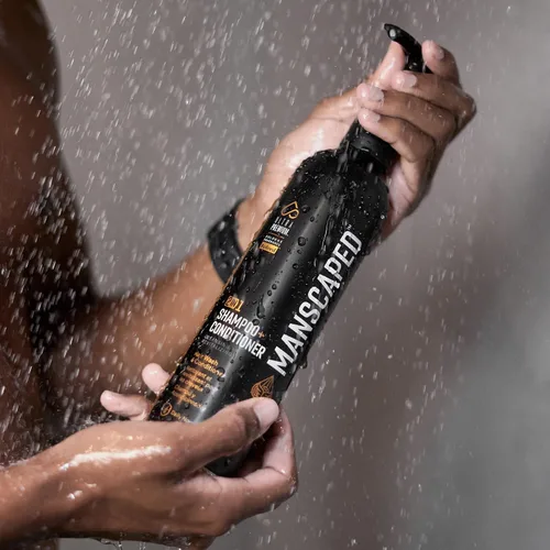 Vista 8 de MANSCAPED® Champú y acondicionador 2 en 1, fórmula UltraPremium infundida con algas marinas, agua de coco, aloe para nutrir e hidratar el cabello