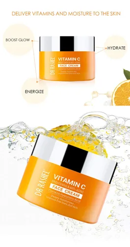 Vista 6 de Dr Rashel - Crema facial con vitamina C, ácido hialurónico, antienvejecimiento y humectante de colágeno, 1.76 onzas + 1 unidad de máscara de labios