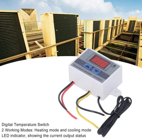 Vista 4 de 4 unids 12 V 120 W controlador de temperatura LED digital termostato interruptor módulo con calefacción y refrigeración