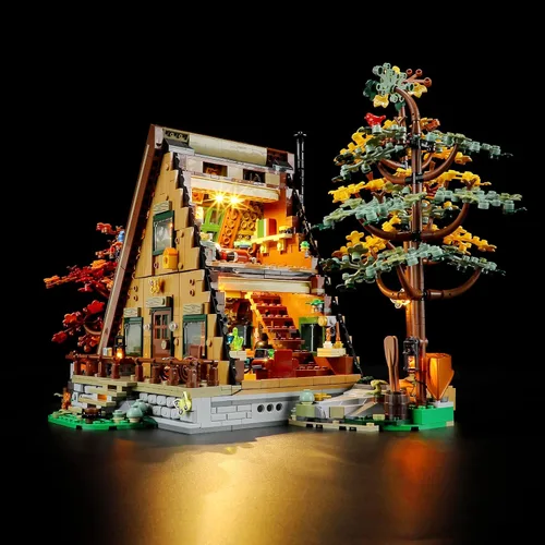 Vista 2 de Lightailing Luz para cabina Lego- 21338 A-Frame - Kit de iluminación LED compatible con el modelo de bloques de construcción Lego - NO incluido