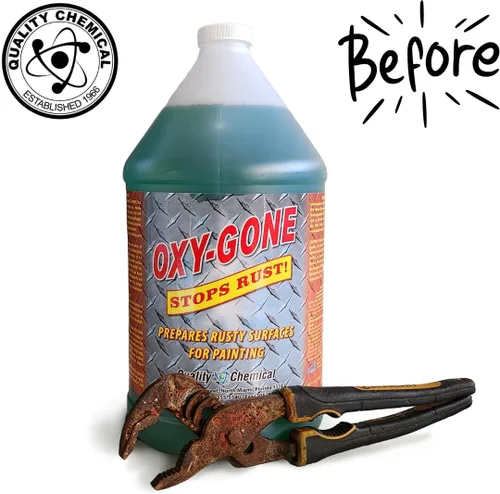 Vista 3 de Quality Chemical Oxy-Gone - Removedor de óxido y tratamiento de metales, reformador de óxido, removedor de óxido, removedor de óxido de metal