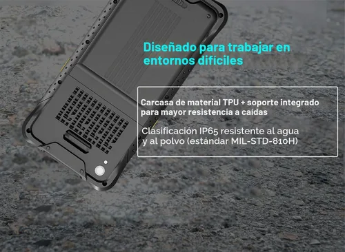 Vista 7 de Vanquisher Tablet PC resistente de 6.5 pulgadas, Windows 11 IOT Enterprise OS, PDA de mano con escáner de código de barras Honeywell N4680, NFC