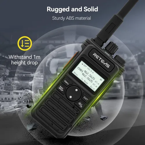 Vista 6 de Retevis RT86S (2ª generación RT86) Radio bidireccional de largo alcance, radio de emergencia, Walkie Talkie NOAA, alta potencia, radio GMRS duradera