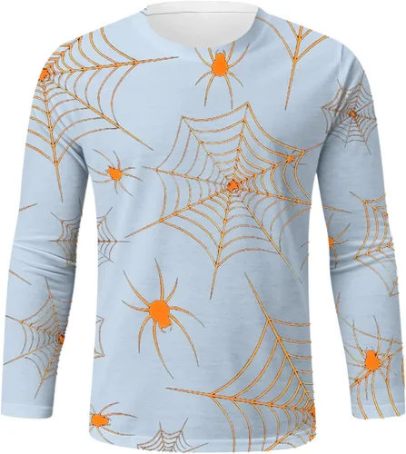 Vista 3 de T Shirts for Man Long Sleeve Crew Neck Printed Outdoor Thermal Regular Fit Tees Trendy True Comfort Tops