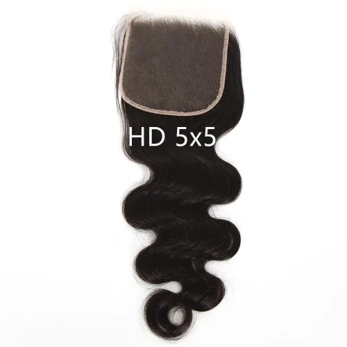 Vista 23 de Afro Kinky Curly 5x5 HD Cierre de encaje prearrancado con borde rizado de bebé 4B 4C, cierre de encaje HD de cabello humano transparente