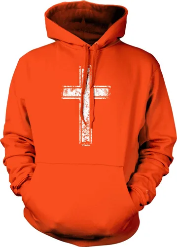 Vista 9 de Tcombo Sudadera con capucha unisex con diseño de cruz angustiada