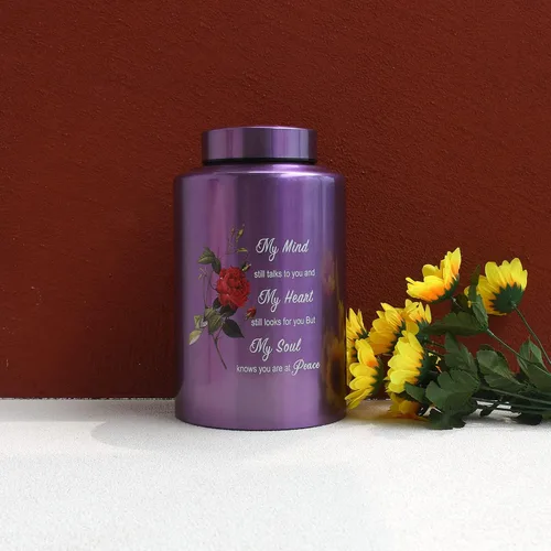 Vista 7 de Urnas grandes de hasta 200 libras para adultos, urna de cremación humana, urna decorativa para cenizas humanas con urna de rosa con bolsa