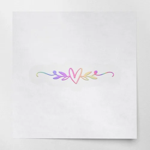 Vista 16 de Calcomanías de corazón florecer con hojas (plata metálica) (juego de 2) calcomanías de vinilo de lujo resistentes a la intemperie para laptop