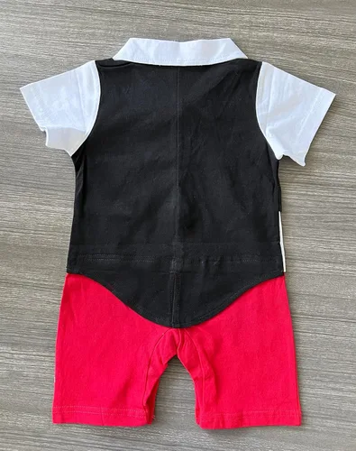 Vista 3 de stylesilove.com Baby Boy Bowtie - Mameluco de dibujos animados