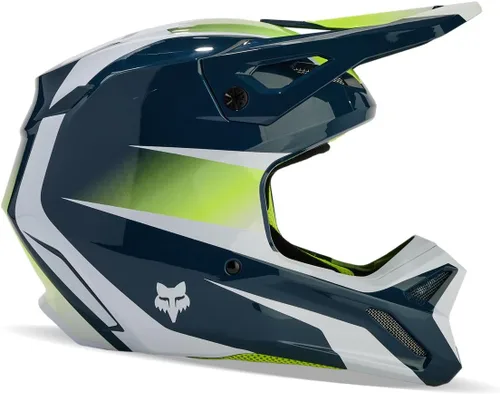 Vista 3 de Fox Racing Casco unisex V1 para motocross para motocross, índigo oscuro, talla XL