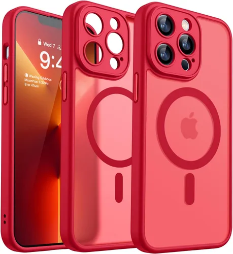 Vista 128 de CANSHN Funda magnética compatible con iPhone Air (6.5 pulgadas), mejorada [protección completa de la cámara] [compatible con Magsafe]