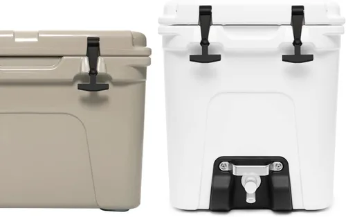 Vista 5 de Pestillos de tapa de repuesto (paquete de 2) compatibles con todos los refrigeradores duros Yeti, RTIC, otros relacionados, hechos de goma dura