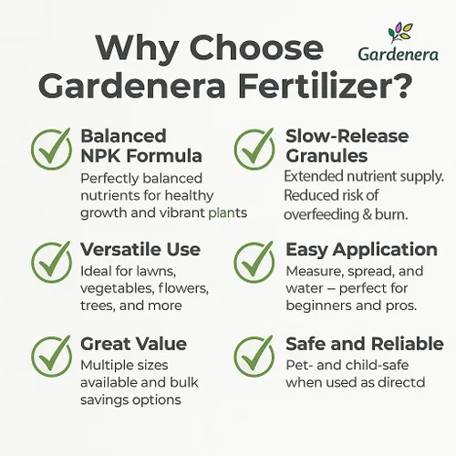 Vista 3 de Fertilizante para plantas de liberación rápida 10-10-10 Fertilizante multiusos 10 para árboles frutales, árboles de hoja perenne, verduras