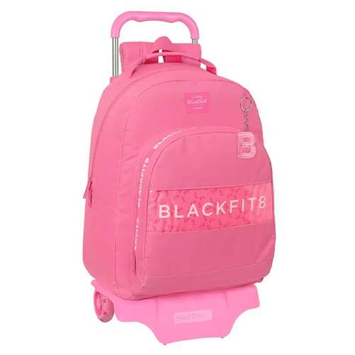 Vista 2 de Mochila Escolar con Ruedas BlackFit8 Glow up Rosa (32 x 42 x 15 cm)