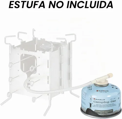 Vista 9 de Hotdevil Recipiente de combustible de isobutano de 100 gramos para estufa de camping Recipiente de combustible de butano y propano para camping