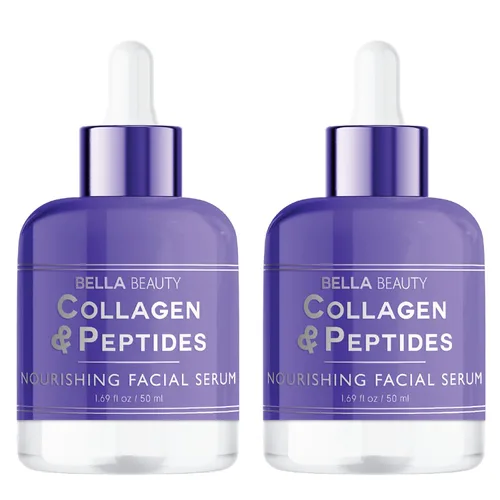 Vista 11 de Bella Beauty Sérum facial nutritivo de colágeno y péptidos, estimula el colágeno, reduce las líneas finas y arrugas, hidrata profundamente, probado