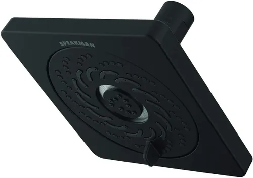 Vista 2 de Speakman S-5001-MB-E2 Kubos Exhilaration - Cabezal de ducha fijo de alta presión, 2 GPM, color negro mate