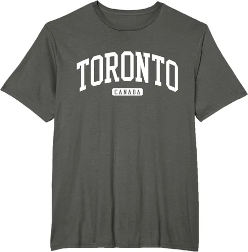 Vista 5 de Camiseta estilo universitario de Toronto Canada, Negro