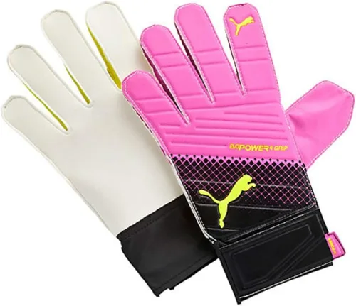 Vista 2 de PUMA Evopower Grip 4.3 Tricks Portero Rosa Glo/Guantes de Seguridad Amarillo/Negro
