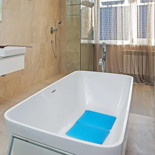 Vista 8 de Alfombrilla antideslizante para taburete de ducha, almohadilla para silla de ducha con respaldo adhesivo, cojín impermeable de secado rápido