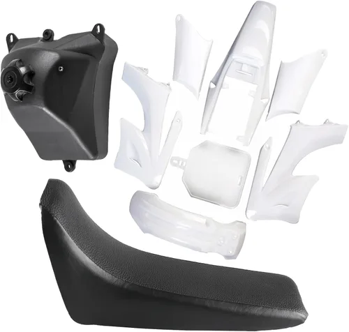 Vista 12 de Kit completo de carenado de guardabarros de plástico con juego de guardabarros, tanque de combustible y asiento para motocicletas Pit Dirt Bikes