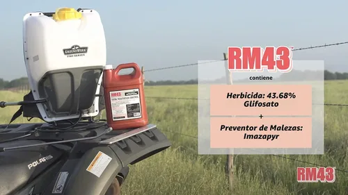 Vista 2 de RM43 43-percent glifosato más hierba antirretorno para control total de la vegetación