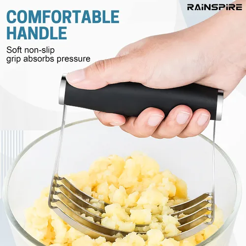 Vista 6 de Rainspire XL - Cortador de repostería para hornear, licuadora de repostería resistente, de acero inoxidable, cuchillas gruesas y afiladas, cortador
