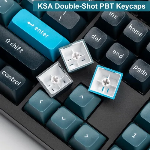 Vista 5 de Keychron Q6 Pro QMK/VIA Teclado mecánico inalámbrico personalizado, 100% tamaño completo de doble junta programable RGB intercambiable en caliente