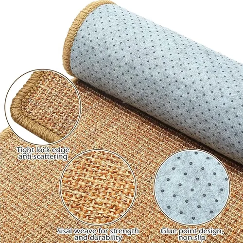 Vista 5 de Oncpcare 2 piezas de estera para rascar de conejo, almohadilla natural para rascar de conejito, cuidado de garras y dientes, esteras para conejos