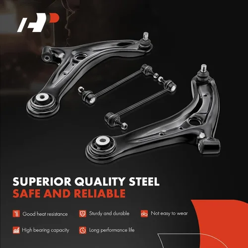 Vista 4 de A-Premium 4 piezas Kit de suspensión delantera, enlaces de barra estabilizadora delantera de brazo de control inferior, compatible con Mazda 2 2011