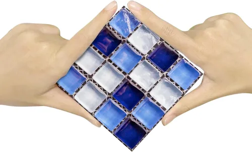 Vista 10 de Alwayspon 25 piezas de transferencias de azulejos de mosaico despegar y pegar para decoración del hogar, 4x4 pulgadas autoadhesivas impermeables