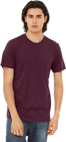Vista 109 de Bella Canvas 3413c para hombre (1) Triblend verde + (1) Triblend rojo