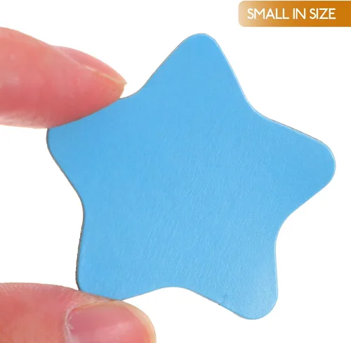 Vista 3 de STOBOK 120 imanes de estrella para refrigerador de 1.57 pulgadas, calcomanías magnéticas coloridas para refrigerador, pizarra, pizarra, oficina